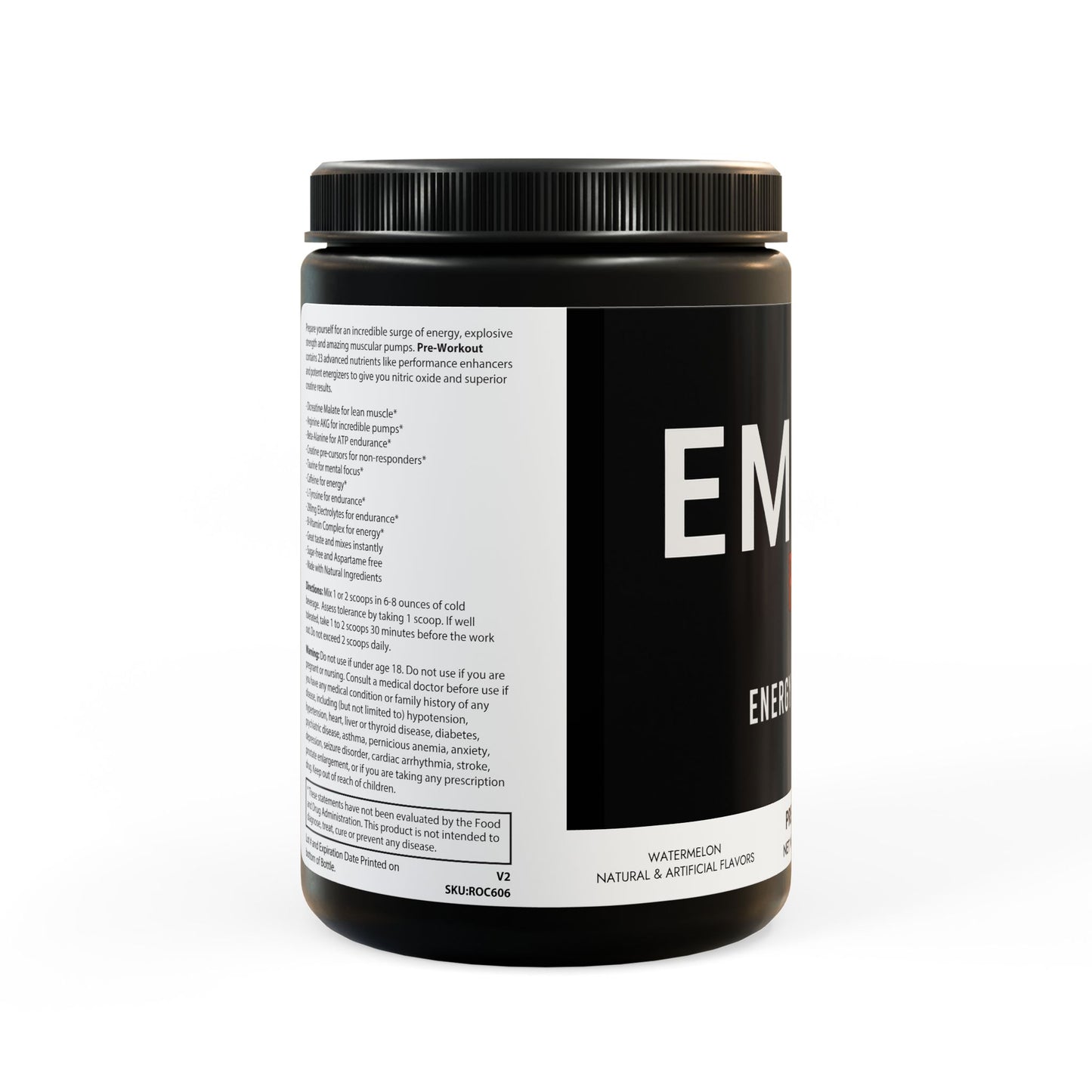 EMBER PRE | Pre-Workout Supplement, Watermelon (300g, 10.58oz)