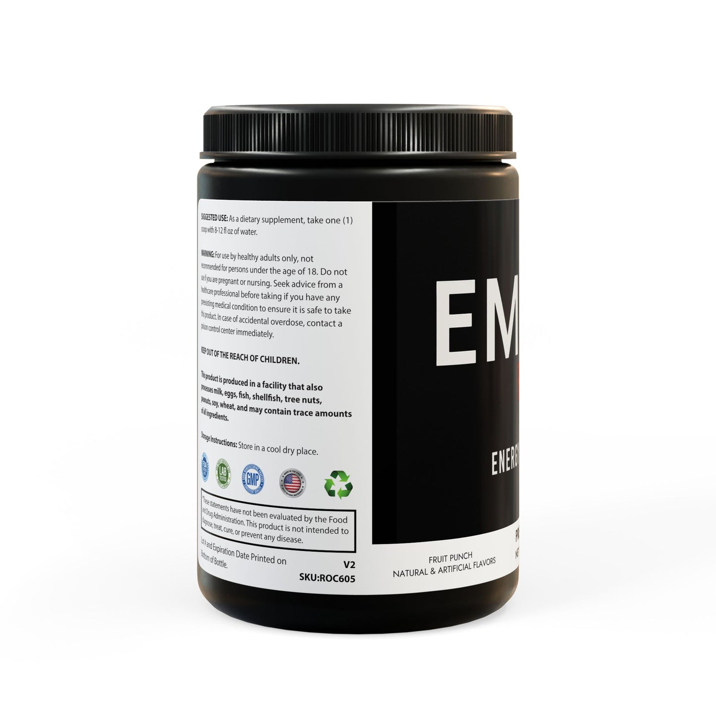 EMBER PRE | Pre-Workout Supplement, Fruit Punch (204g, 7.1oz)