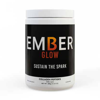 EMBER GLOW | Collagen Peptides Type I & III Supplement (350g, 12.3oz)