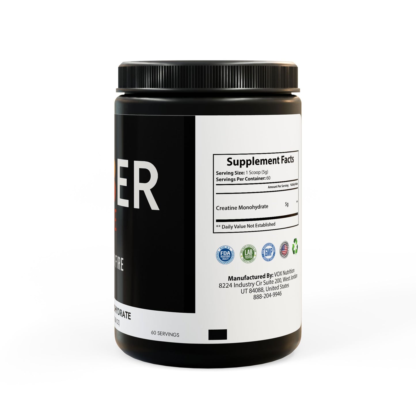 EMBER CORE | Creatine Monohydrate Supplement (300g, 10.58oz)