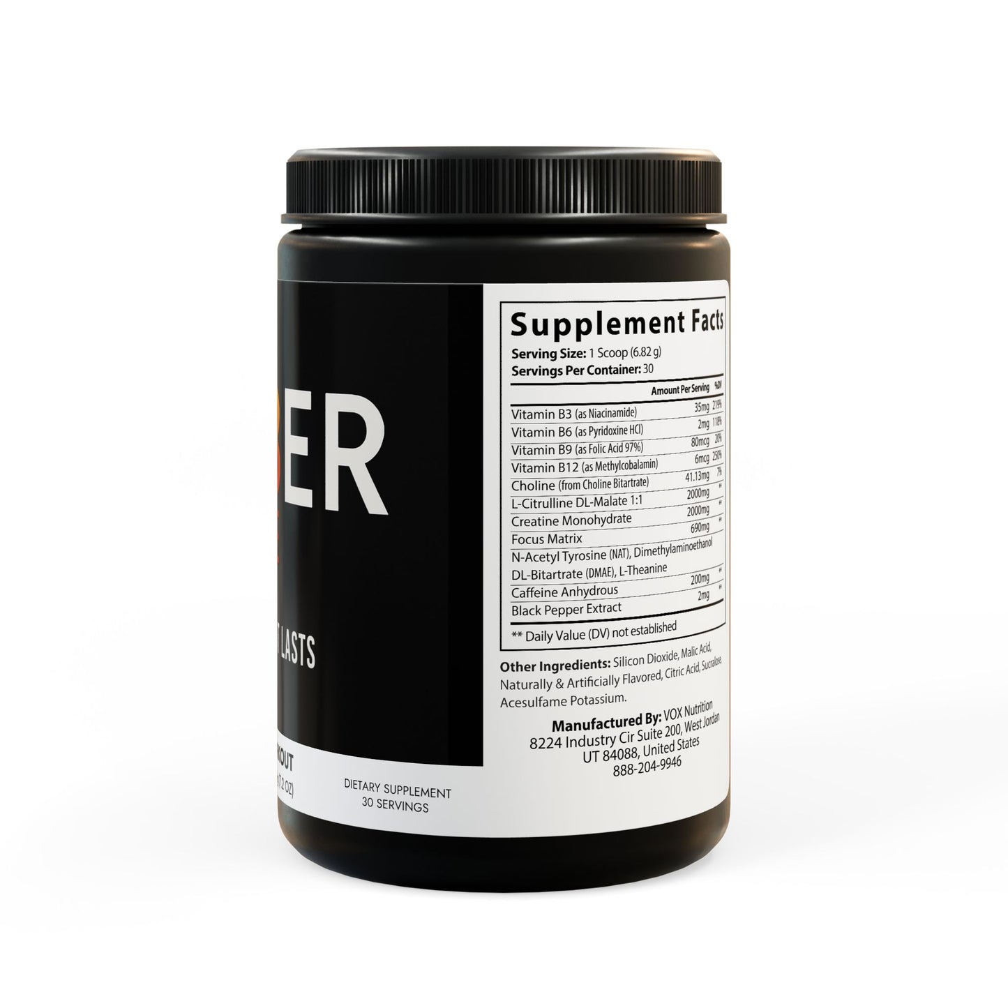EMBER PRE | Pre-Workout Supplement, Fruit Punch (204g, 7.1oz)