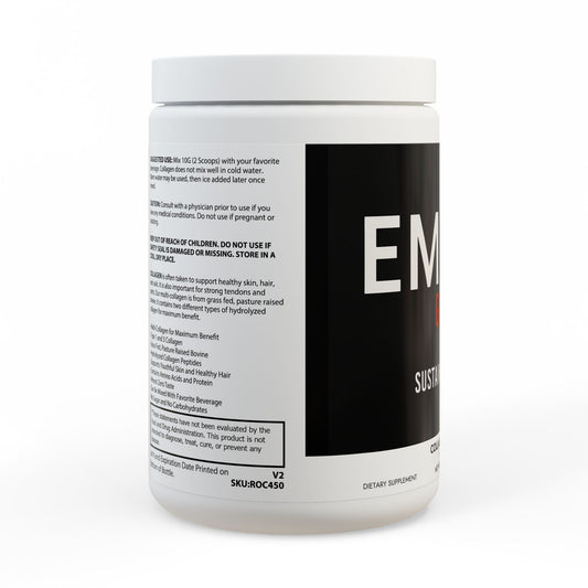 EMBER GLOW | Collagen Peptides Type I & III Supplement (350g, 12.3oz)